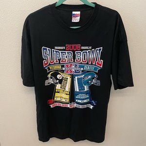 2006 Super Bowl XL Shirt Seahawks vs Steelers